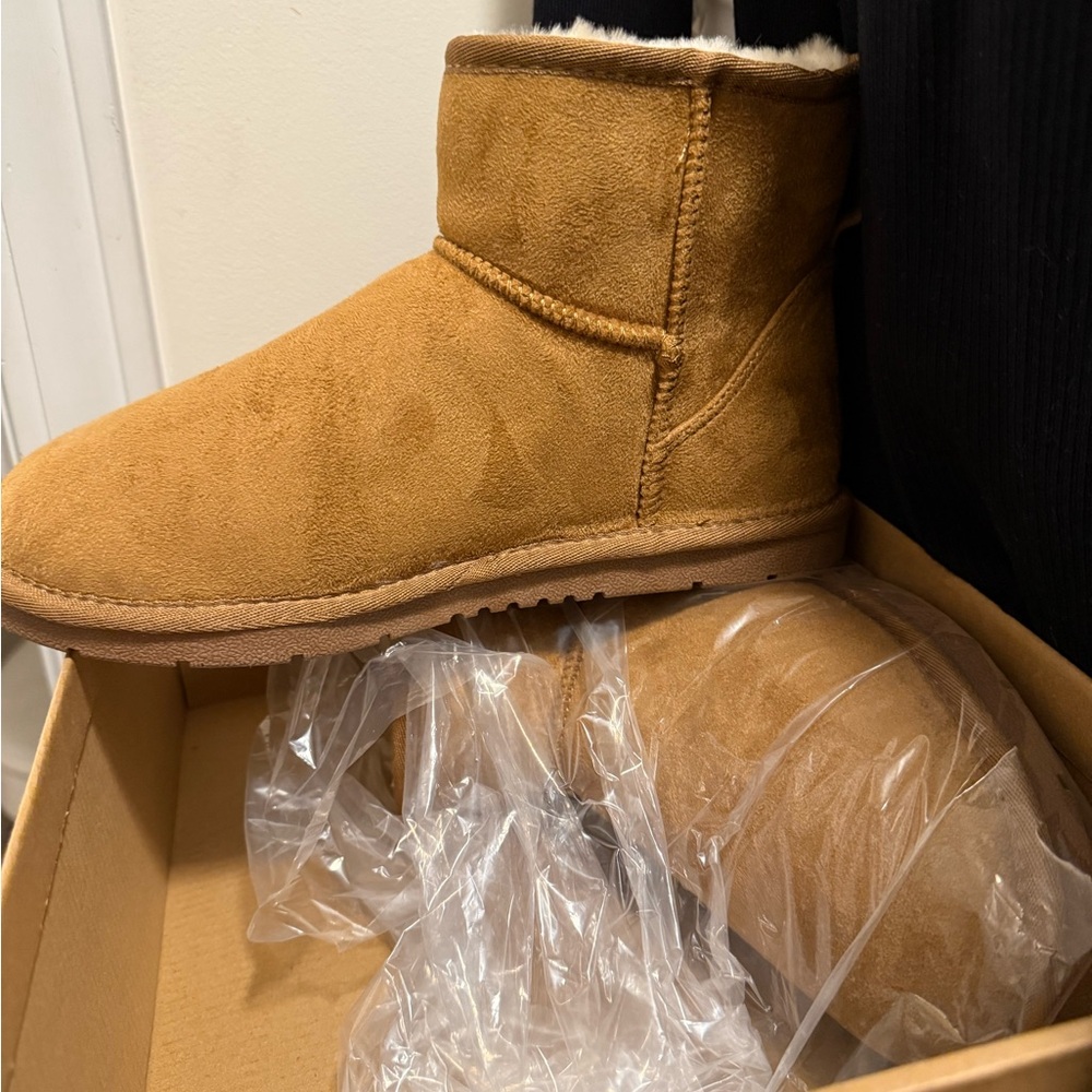 Tan Suede Ankle Boots